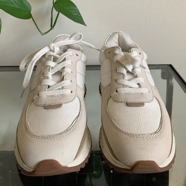 NWT Madewell Kickoff Trainer Sneakers Antique Cream Multi Size 5M - Image 5