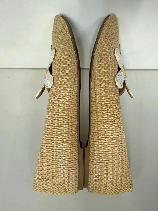 Katy Perry The Evie Daisy Flats Tan Size 9.5 - Image 6