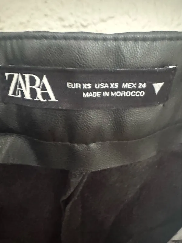 ZARA Leather Shorts Faux - Image 3