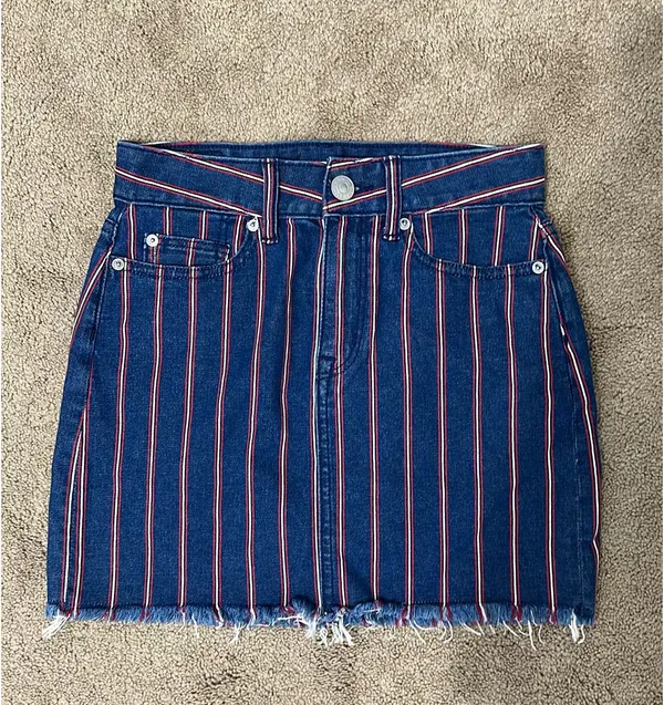 American Eagle Jean Skirt Mini High-Rise  - Image 2