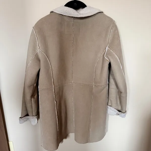 Vintage Y2K weathervane suede tan coat size S - Image 4