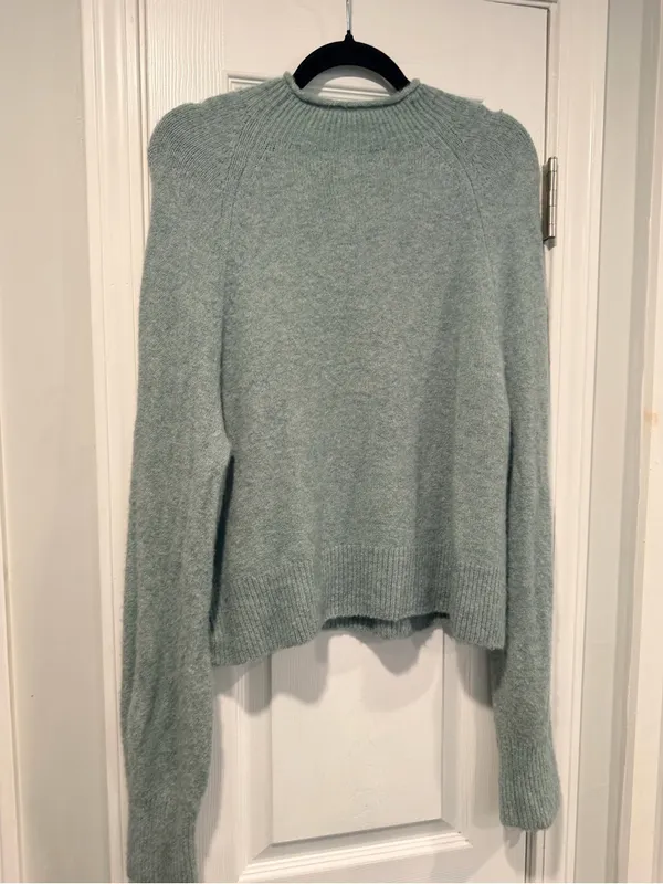 J.Crew Size S Sage Green Merino Wool Alpaca Blend Crewneck Sweater - Image 6