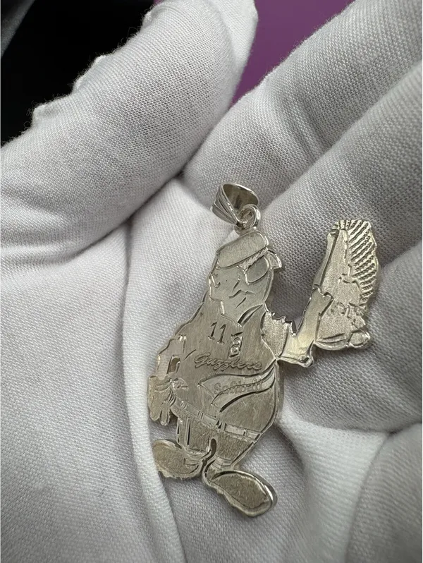 925 Sterling Silver Baseball Player Sports Charm Pendant, No Stone Silver - Image 7