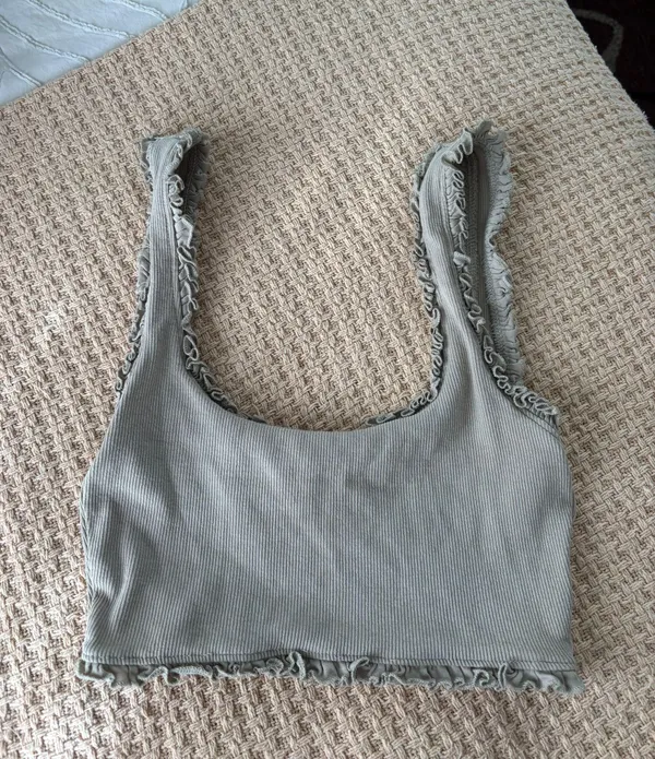 Beige Lettuce Edge  Top - Image 3