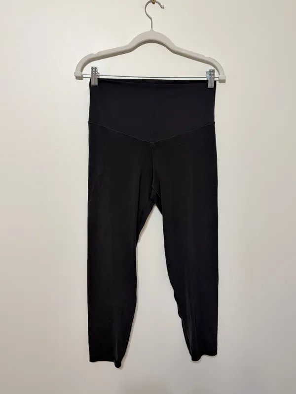 Aerie Chill Play Move Leggings Size Large Black 7/8 Cropped - Image 2