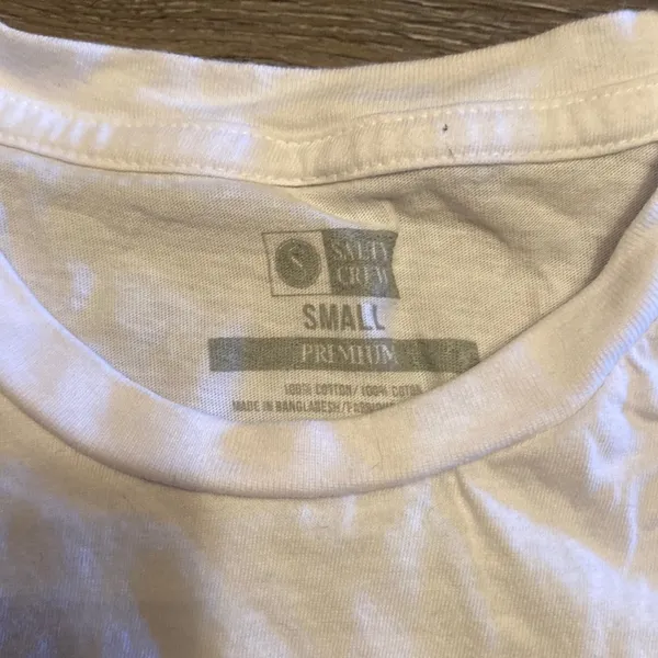Salty Crew White Short Sleeve Graphic Shirt Size S - Image 3
