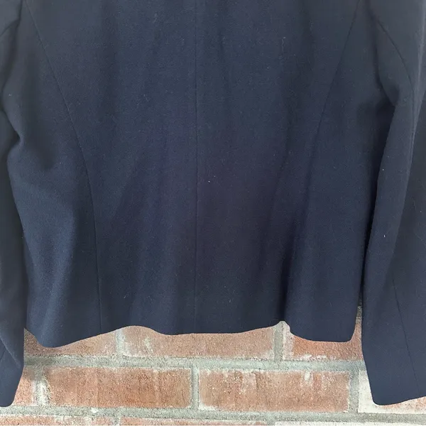 Vintage Pendleton Virgin Wool Blazer Suit Jacket Women’s 14 Navy Blue - Image 8
