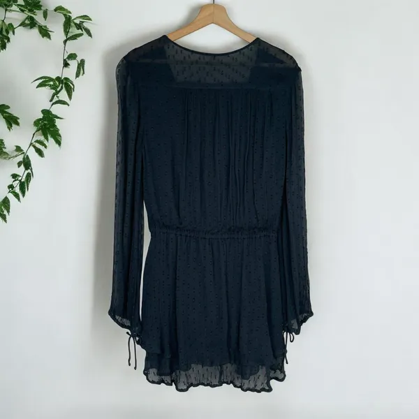 Free People Daliah Sheer Swiss Dot Whimsigoth Festival Mini Dress - Image 8