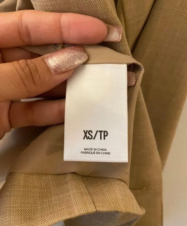 Express Woman’s Beige Blazer Suit Jacket XS - Image 5