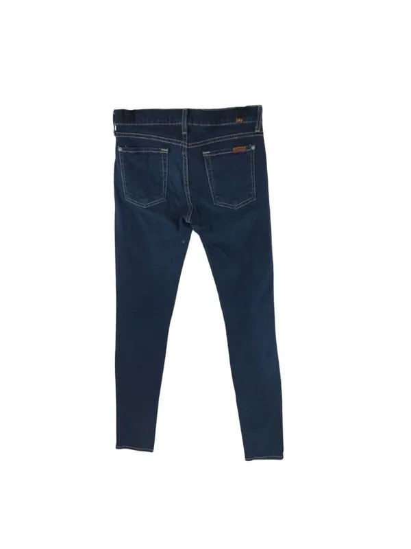 7 For All Mankind Womens Jeans The Skinny Dark Wash Blue 27 - Image 3