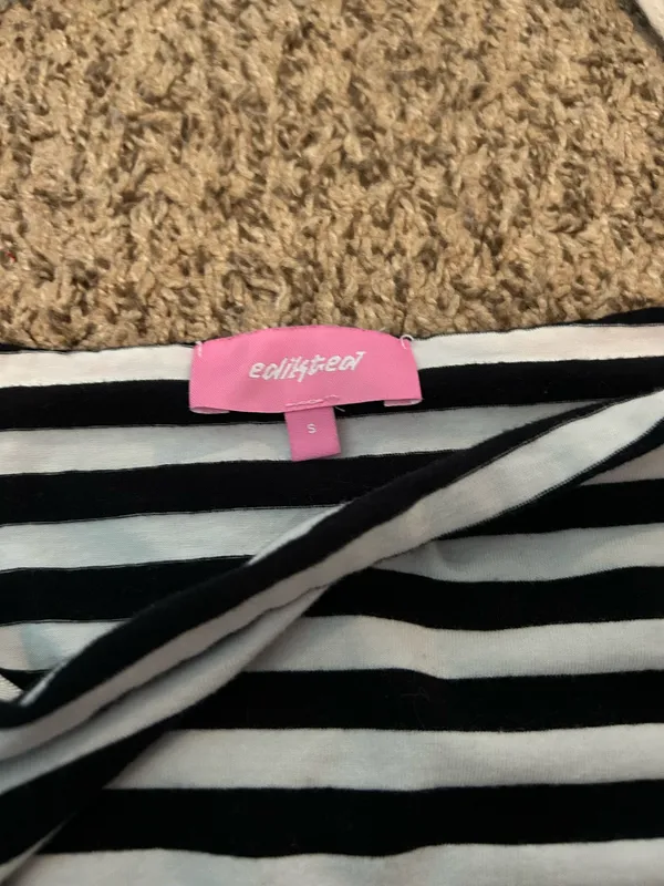 Edikted Striped off the shoulder top - Image 4