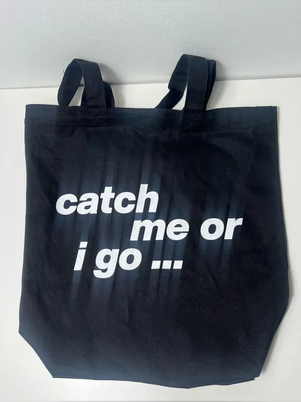 Dua Lipa Radical Optimism Tour Japan VIP Exclusive Black Canvas Tote Bag Merch - Image 5