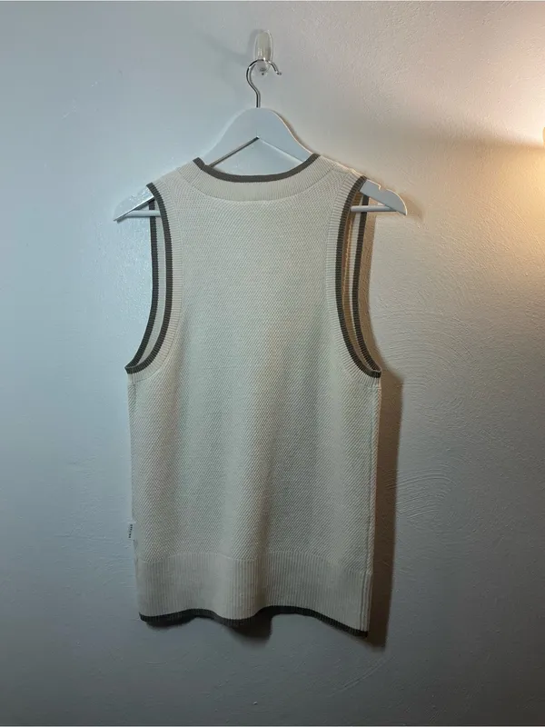 Offline By Aerie Tennis Sweater Vest Cardigan Size XS - Image 2