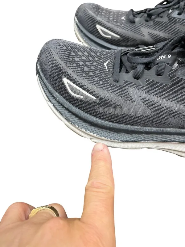 Hoka One Clifton 9 wms black white walking running sneakers sz 8.5B SKU 10-365 - Image 5