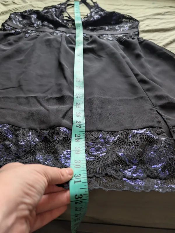 NWT Torrid Moody Butterflies Slip Dress 2X Black/Purple - Image 6