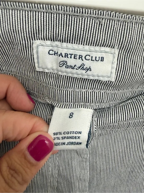 Charter club pant shop stripe pants size 8 - Image 3