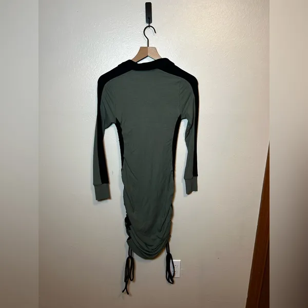 Daily Practice by Anthropologie Long-Sleeve Colorblock Polo Midi Dress‎ - Image 4