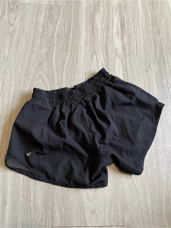 Women's Black Athletic Running Shorts Size XS - Image 2