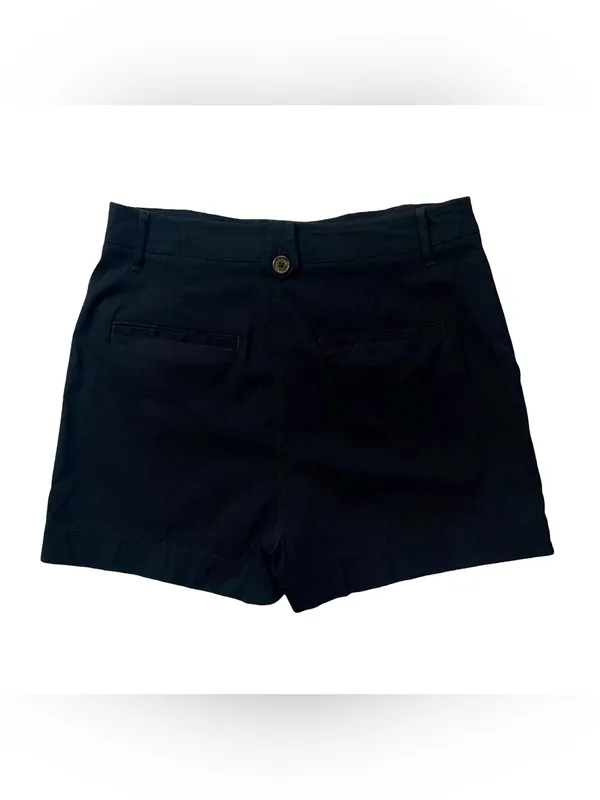 Maeve Anthropologie Black Linen Blend Sailor Utility Shorts Size 10 - Image 6
