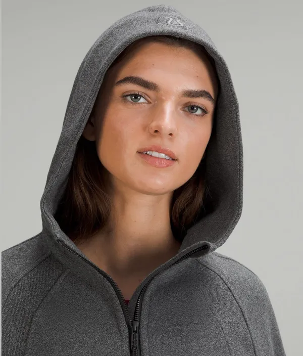 Lululemon scuba oversized half zipper hood sweater NWT. Color in heathered speckled black in original package. Size M/L item coming with one free shopping bag - Image 4