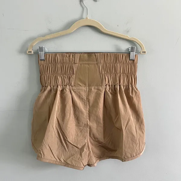 Free People Movement NWT The Way Home Clay Tan High Rise Shorts - Image 8