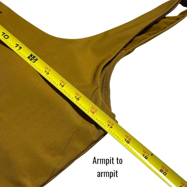 Fabletics Lydia Built In Bra Tank‎ Golden Dijon Athletic Comfort Stretch XL/XXL - Image 8