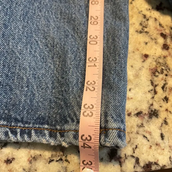 Zara Women's Jeans Size 10 Blue Denim Wide Leg High Waist Casual‎ - Image 8
