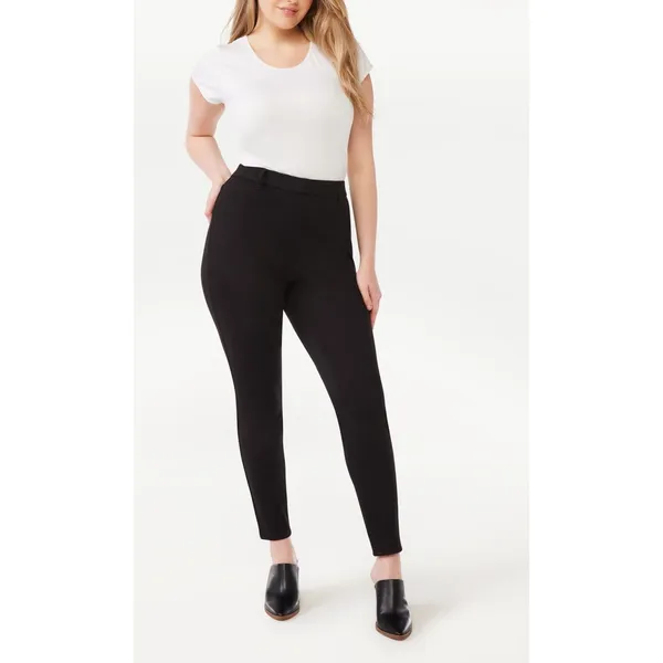 Time and Tru Womens Jeggings Sz S Black Pull On High Rise Skinny Stretch Casual - Image 4