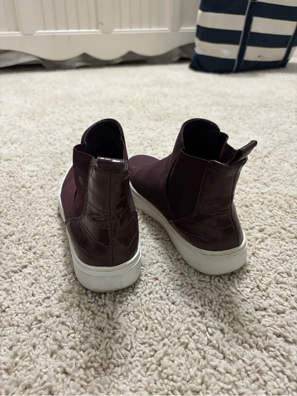 H&M Women’s Slip-On Sneakers in Burgundy/Maroon - Image 3