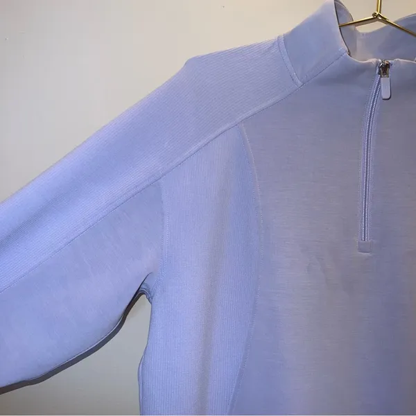 lululemon Softstreme‎ Long Sleeve Half-Zip Dress Lilac Smoke Sz L - Image 4
