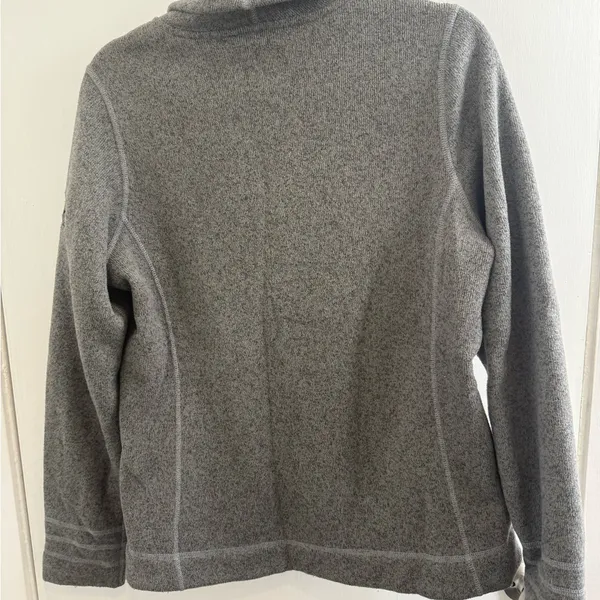 The North Face Gray Fleece Jacket size large 20” from pit to pit - Image 4