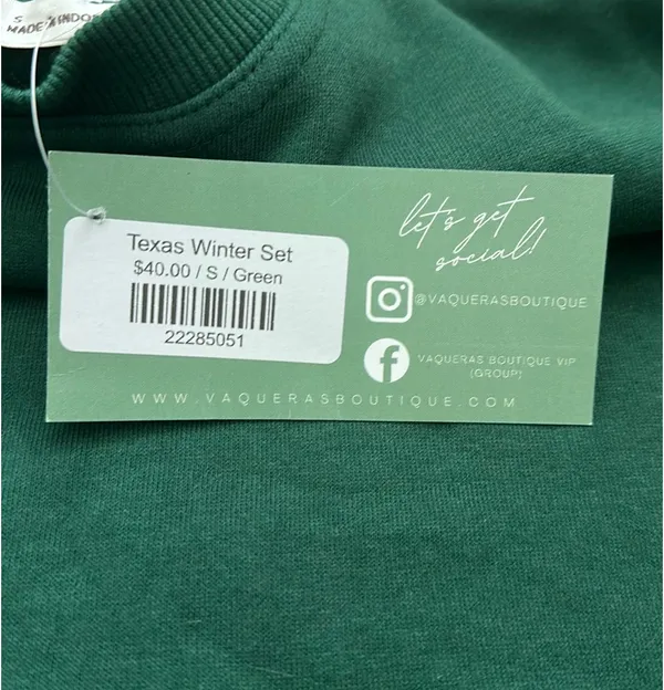 Zenana Green Matching Sweat Set - Image 5
