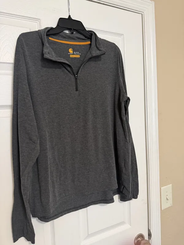 Carhartt Men's Slightly Fitted Quarter-Zip Pullover - Image 2