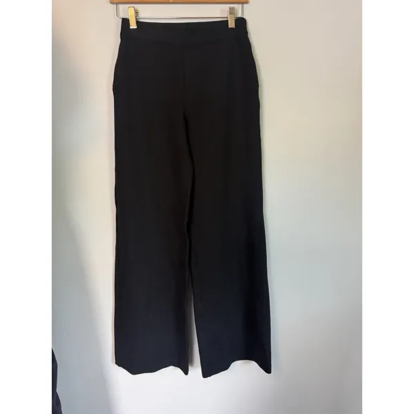 Spanx Wide Leg High Waisted Black Pant Career Dress Pant Stretch Sz XS NEW $158 - Image 13