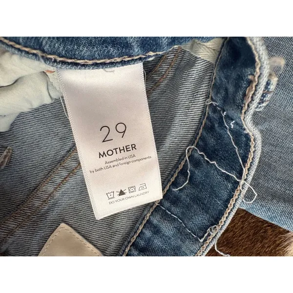 MOTHER Superior Denim In Tippy Top Frisky Flood in Crashing Size 29 - Image 5
