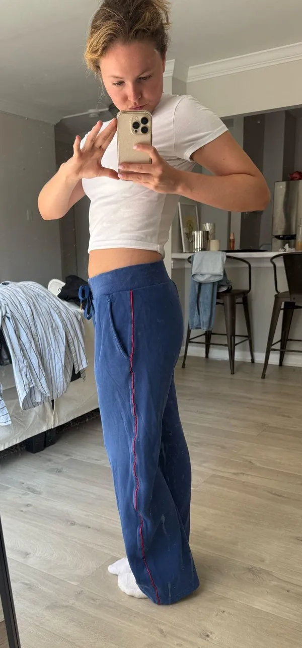 Vintage Puma Blue and Red Low Rise Sweatpants - Image 2