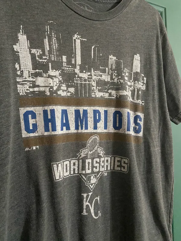Kansas City Royals Majestic Threads T-Shirt World Series - Image 2