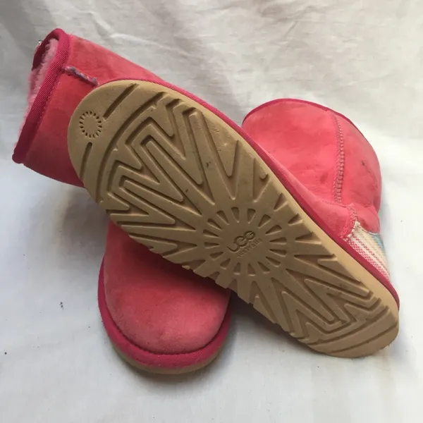 Mini UGG Pink Boots Size: 6 - Image 5