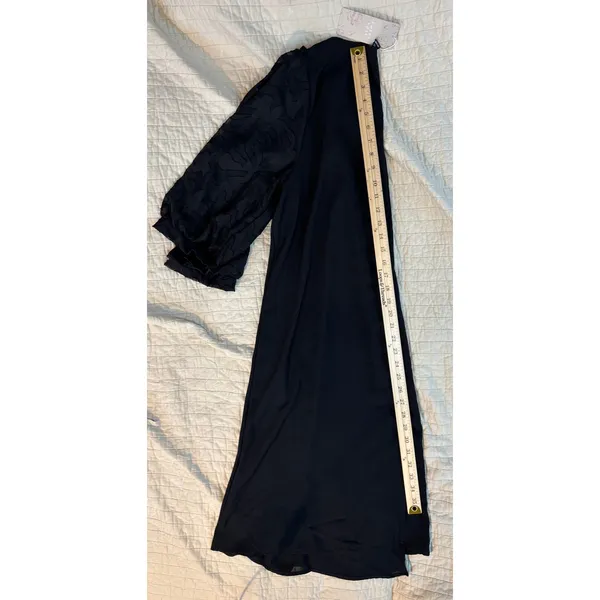 Emery Rose Black Sheer Floral Burnout Puff Sleeve Shift Dress 1XL NWT - Image 8