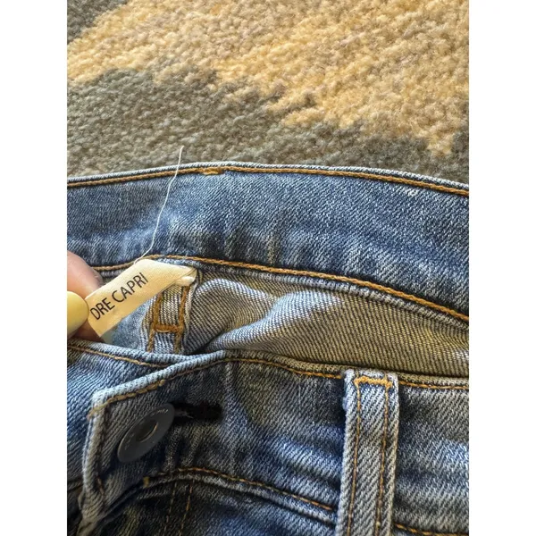Rag & Bone Dre Capri Jeans Distressed Step Hem Size 28 Made in USA - Image 2