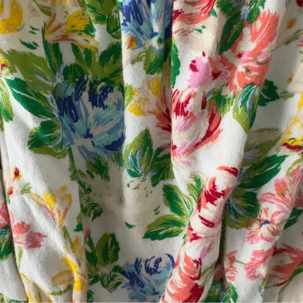 AFRM Revolve Sophie Smocked Top Floral Long Sleeve Square Neck Colorful Spring S - Image 7