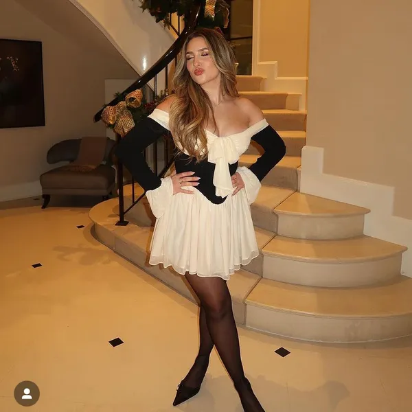 HOUSE OF CB 'Alana' Black & Cream Off‎ Shoulder Dress NWOT size XS A-C - Image 3