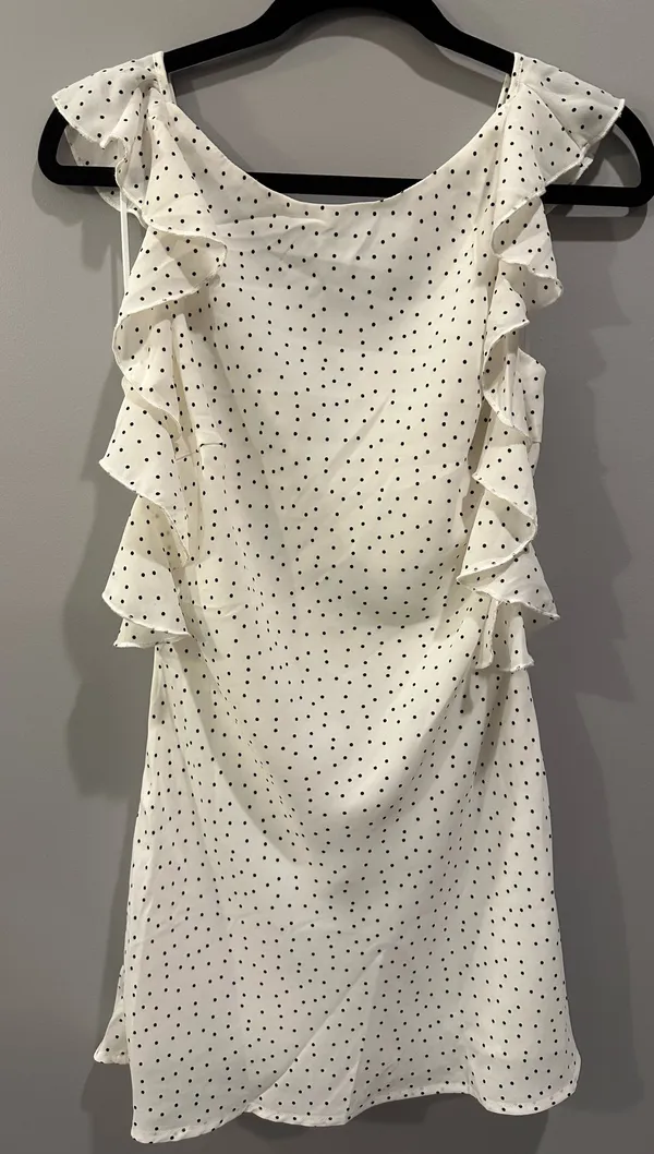 Le Lis Polka Dot Ruffle Dress - Image 4