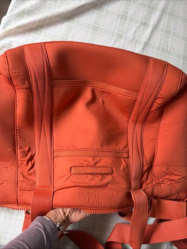 Dagne Dover Orange Neoprene Tote - Image 14