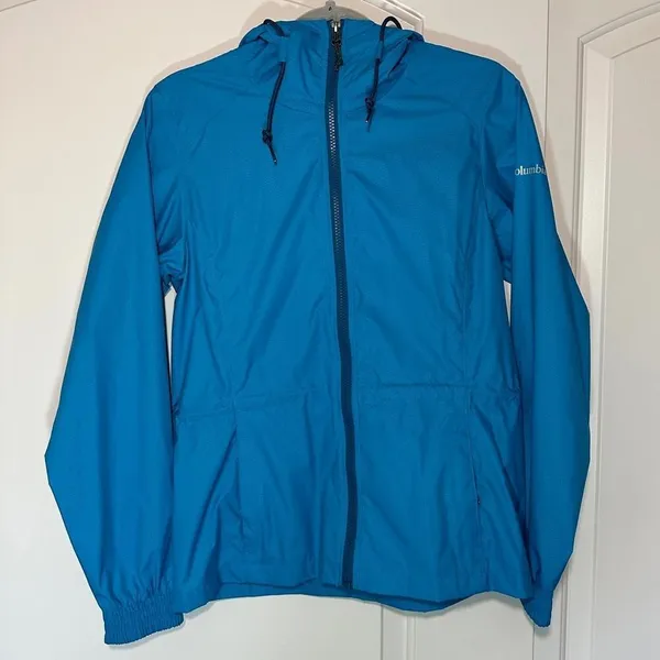 Columbia Women's Proxy Falls Jacket, Water‎ & Wind Resistant Deep Pool Size: XS - Image 2