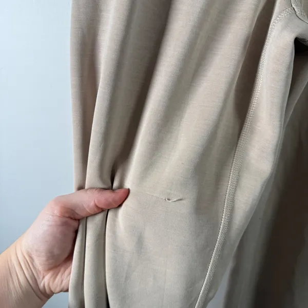 Lululemon Softstreme High Rise Relaxed Straight Leg Pant Beige Tan READ Womens 4 - Image 4