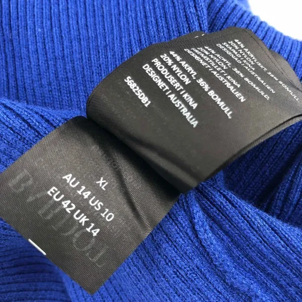Bardot Collar Knit Dress in Cobalt‎ - Image 12