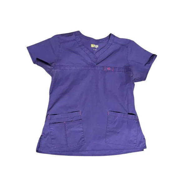 Wonder Wink Wonder Flex Women's Purple & Pink Scrub Top - Image 3