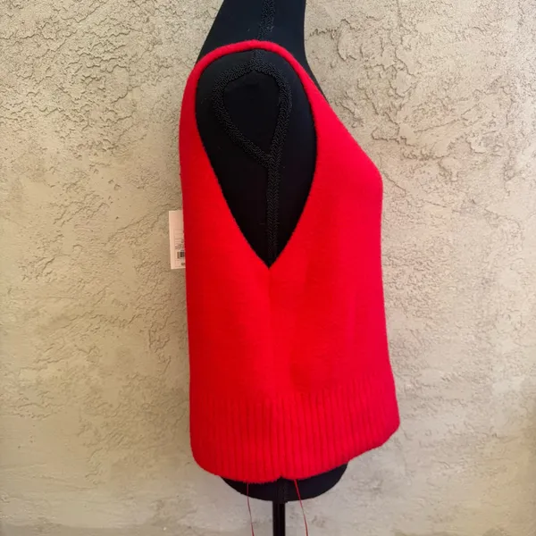 NWT A New Day Red Knit Sweater Tank Top - Image 4