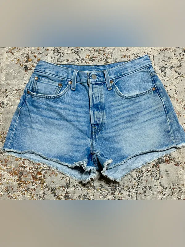 LEVI’S 501® Original High Waist Denim Cutoff Shorts size 30 - Image 12
